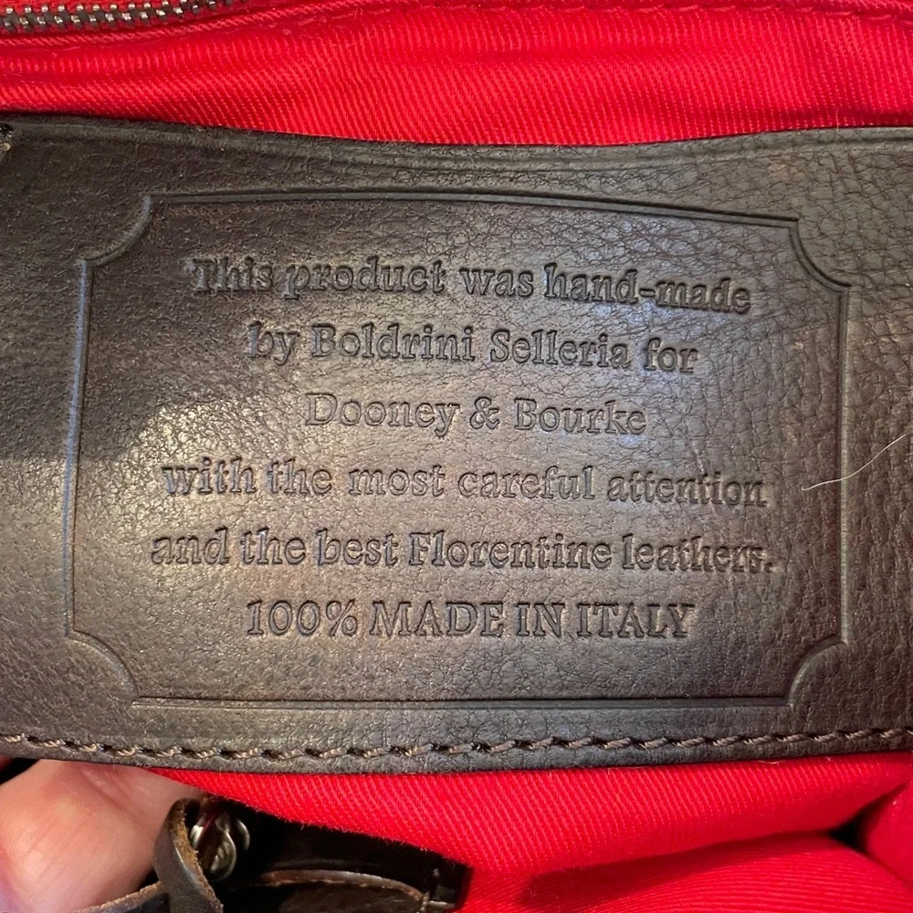 Rare Dooney & Bourke Boldrini Selleria Italian Leather Calf Hair Shoulder Bag
